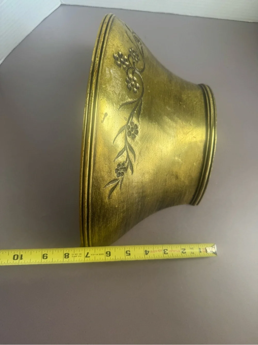 Vintage 1965 Syroco Gold Wall Planter/ Wall Pocket
